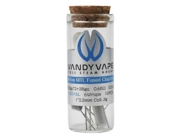 Vandy Vape Prebuilt SS316L Superfine MTL Fused Clapton Coil 0,65 Ohm - P5